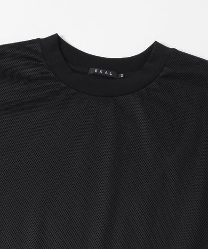 『UR TECH ひやサラクール』メッシュレイヤードTシャツ