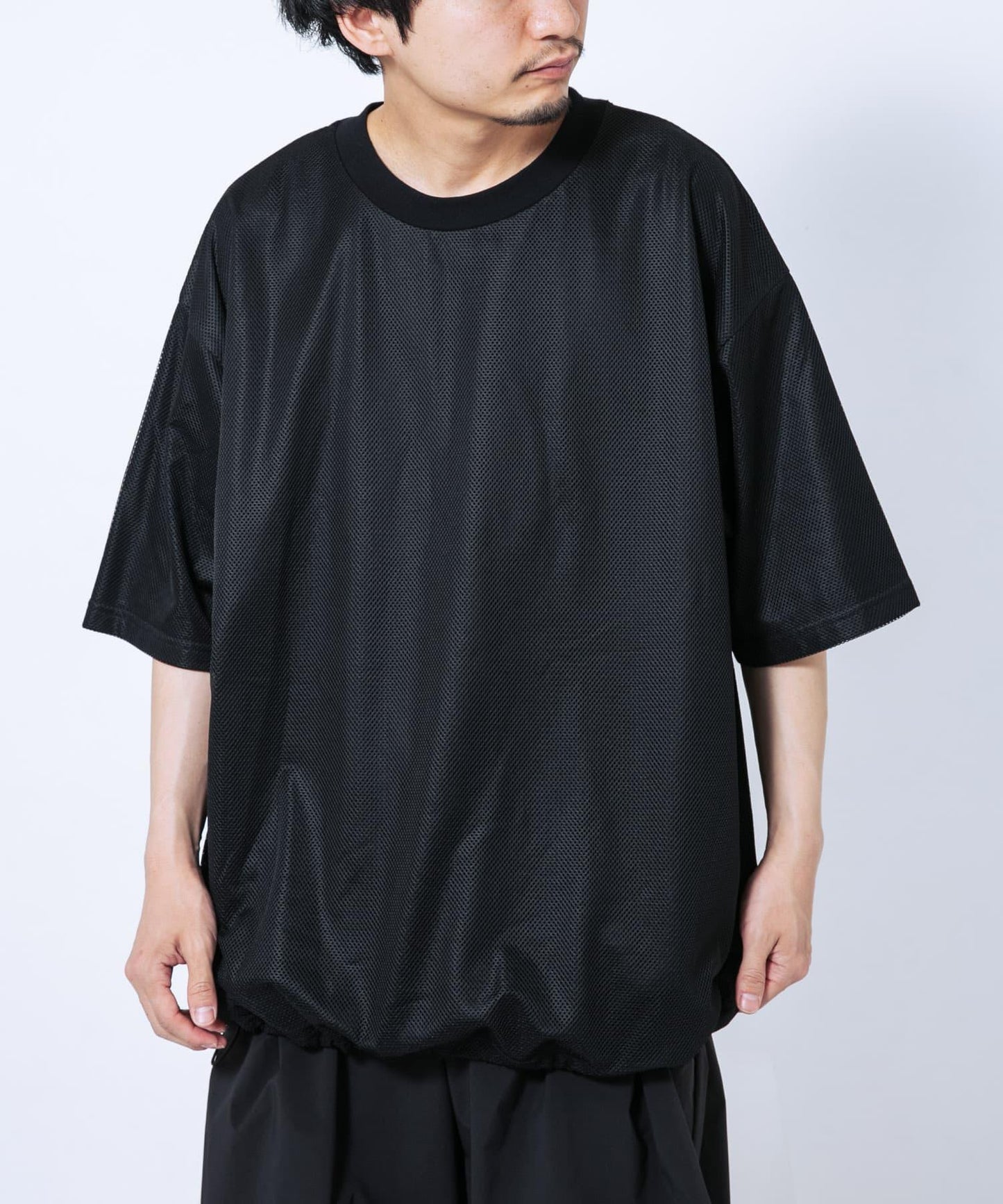 『UR TECH ひやサラクール』メッシュレイヤードTシャツ