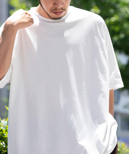 『UR TECH ひやサラクール』メッシュレイヤードTシャツ