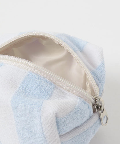 UNFOLD Stripe terry pouch