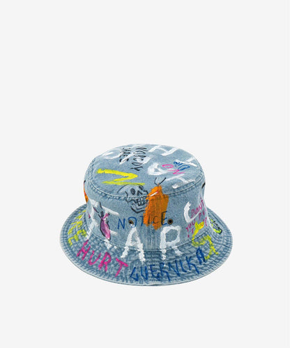 guernika/ゲルニカ/HAND PAINTED HAT/Denim