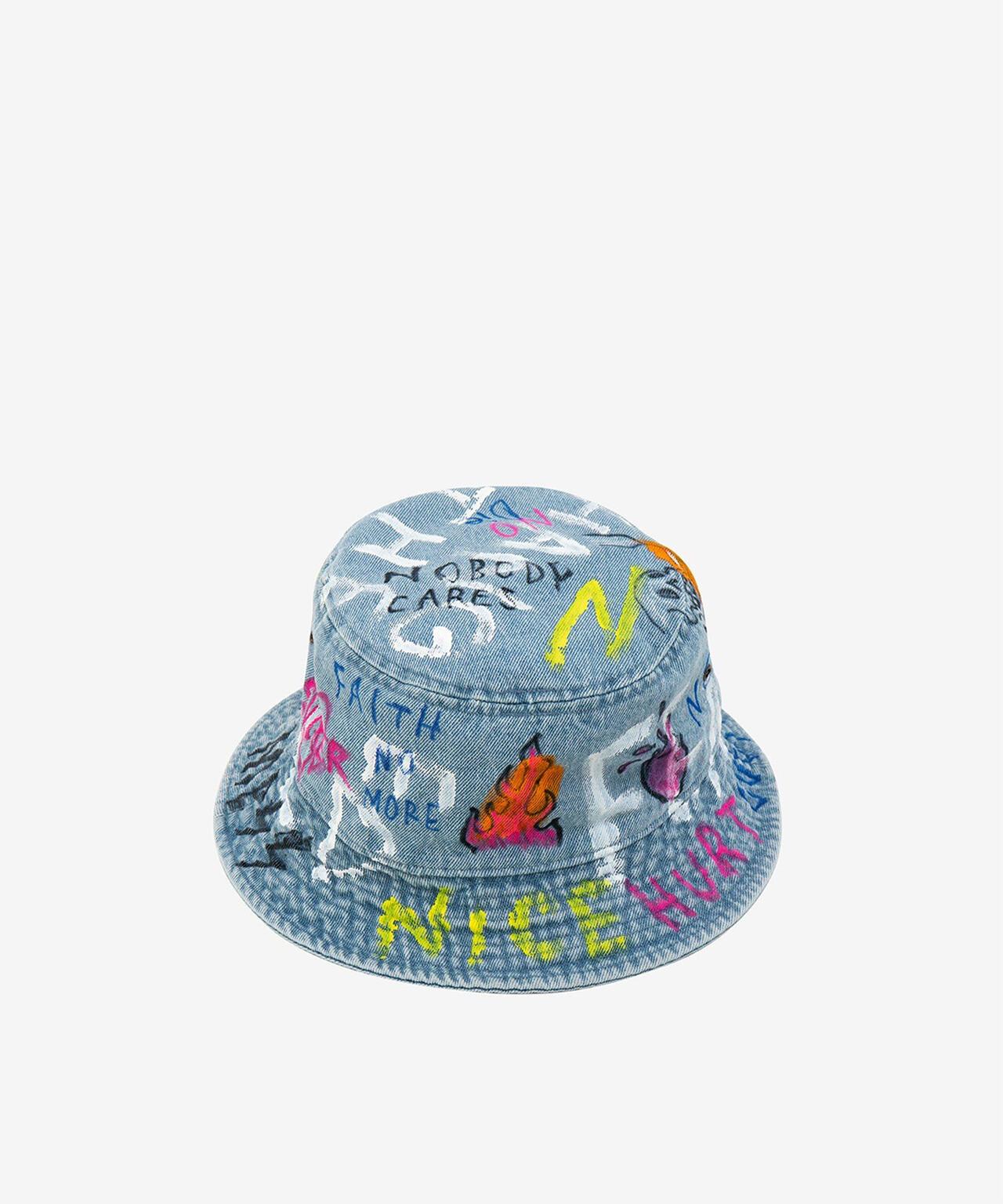 guernika/ゲルニカ/HAND PAINTED HAT/Denim