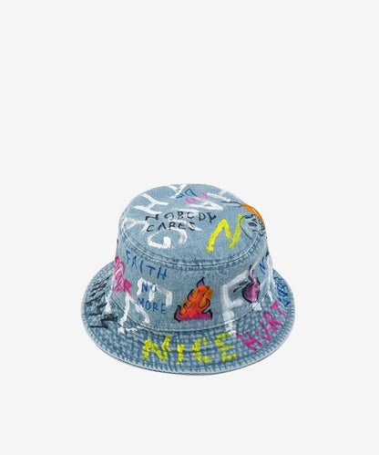 guernika/ゲルニカ/HAND PAINTED HAT/Denim