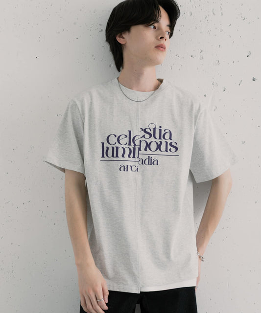 アシメグラフィックショートスリーブTシャツ