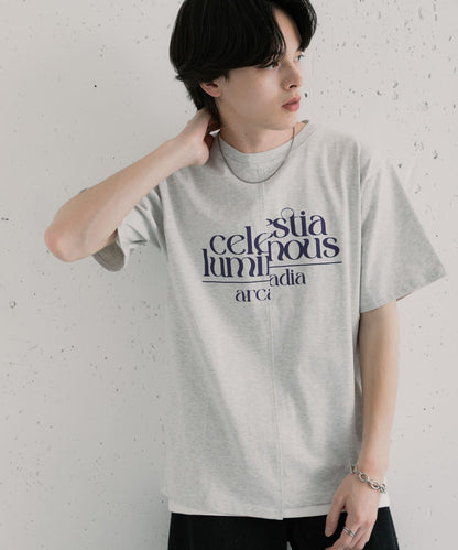 アシメグラフィックショートスリーブTシャツ