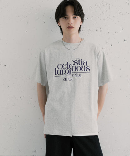 アシメグラフィックショートスリーブTシャツ