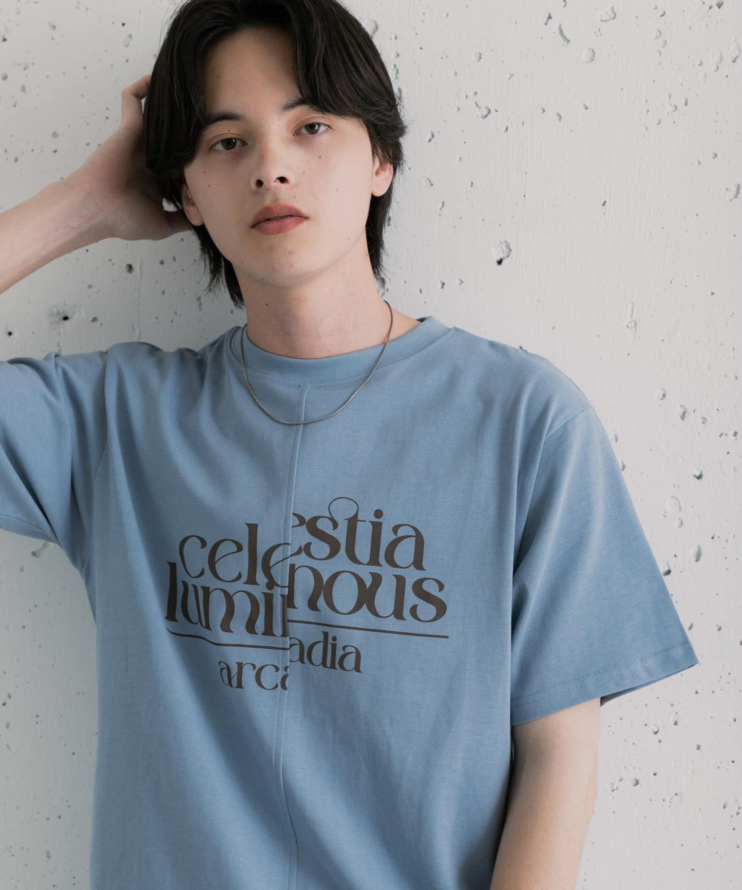 アシメグラフィックショートスリーブTシャツ