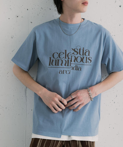 アシメグラフィックショートスリーブTシャツ