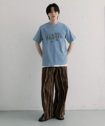 アシメグラフィックショートスリーブTシャツ