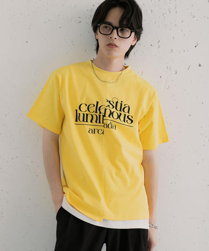 アシメグラフィックショートスリーブTシャツ