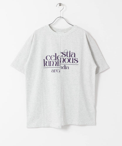 アシメグラフィックショートスリーブTシャツ