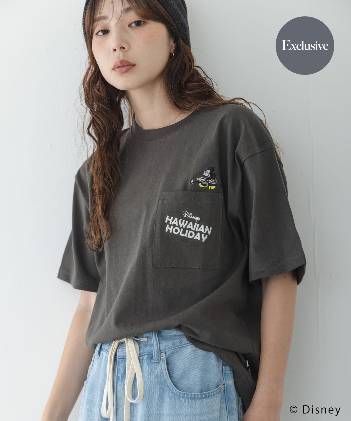 別注/DISNEY/ポケット付きTシャツ