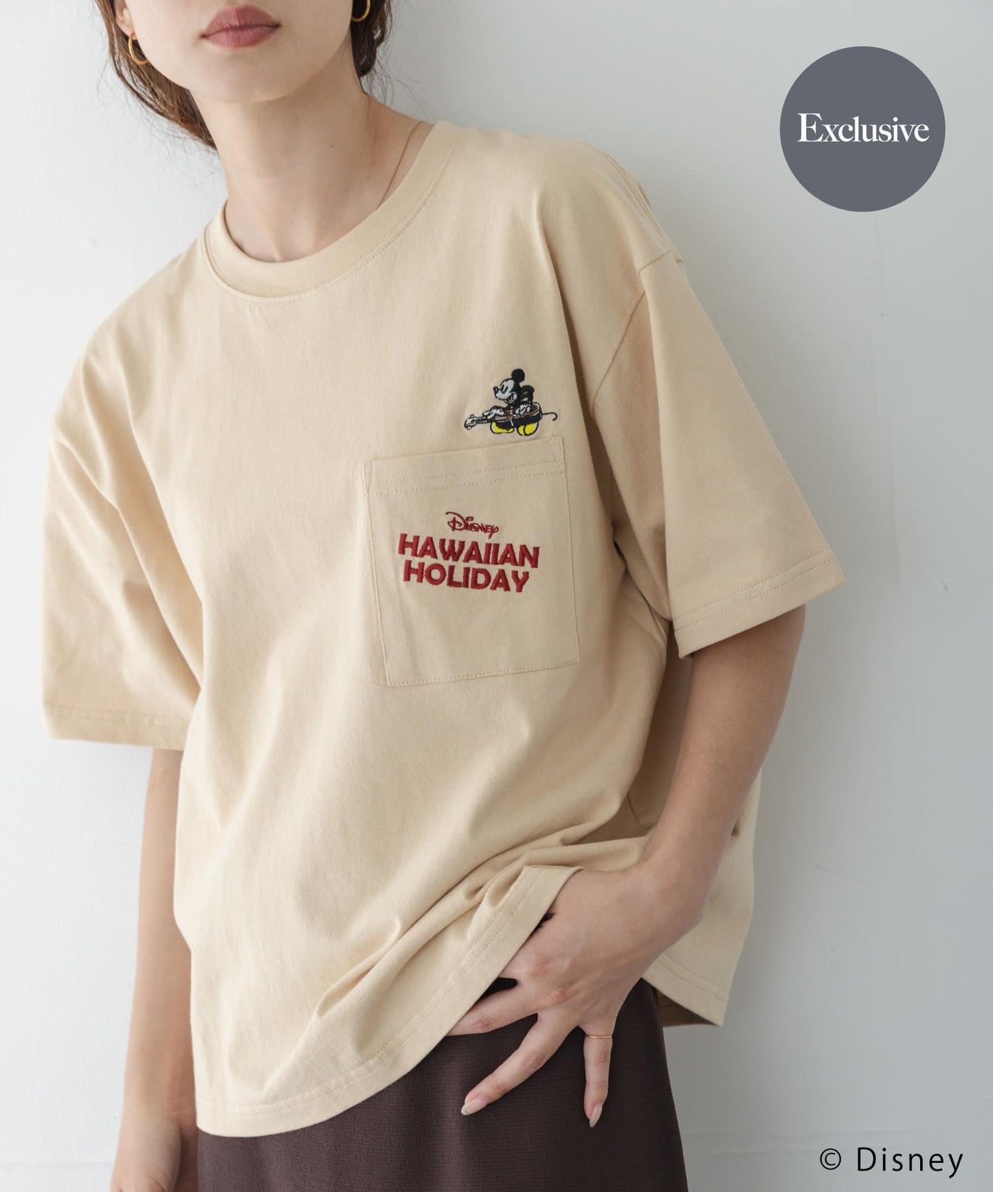 別注/DISNEY/ポケット付きTシャツ