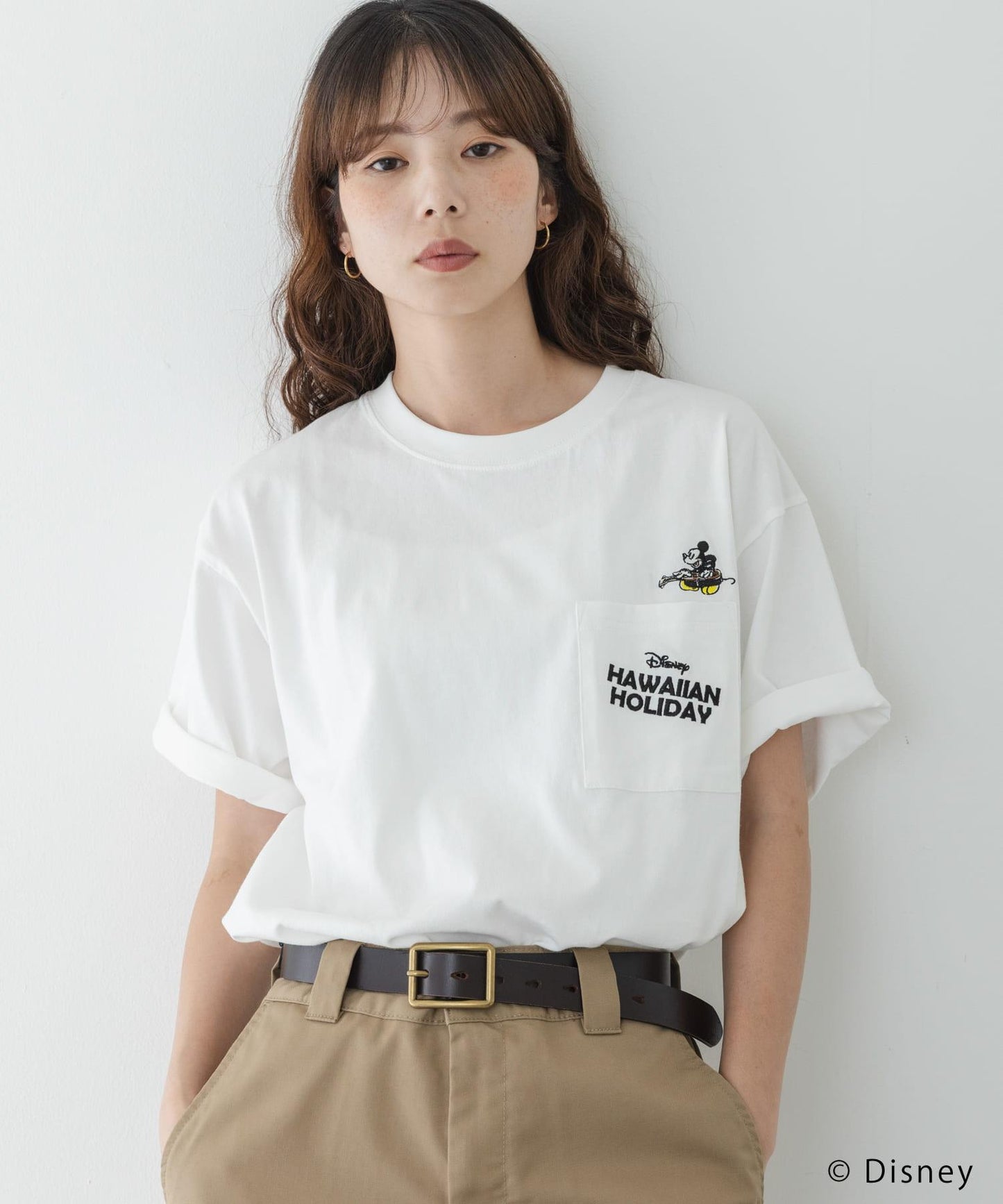 別注/DISNEY/ポケット付きTシャツ