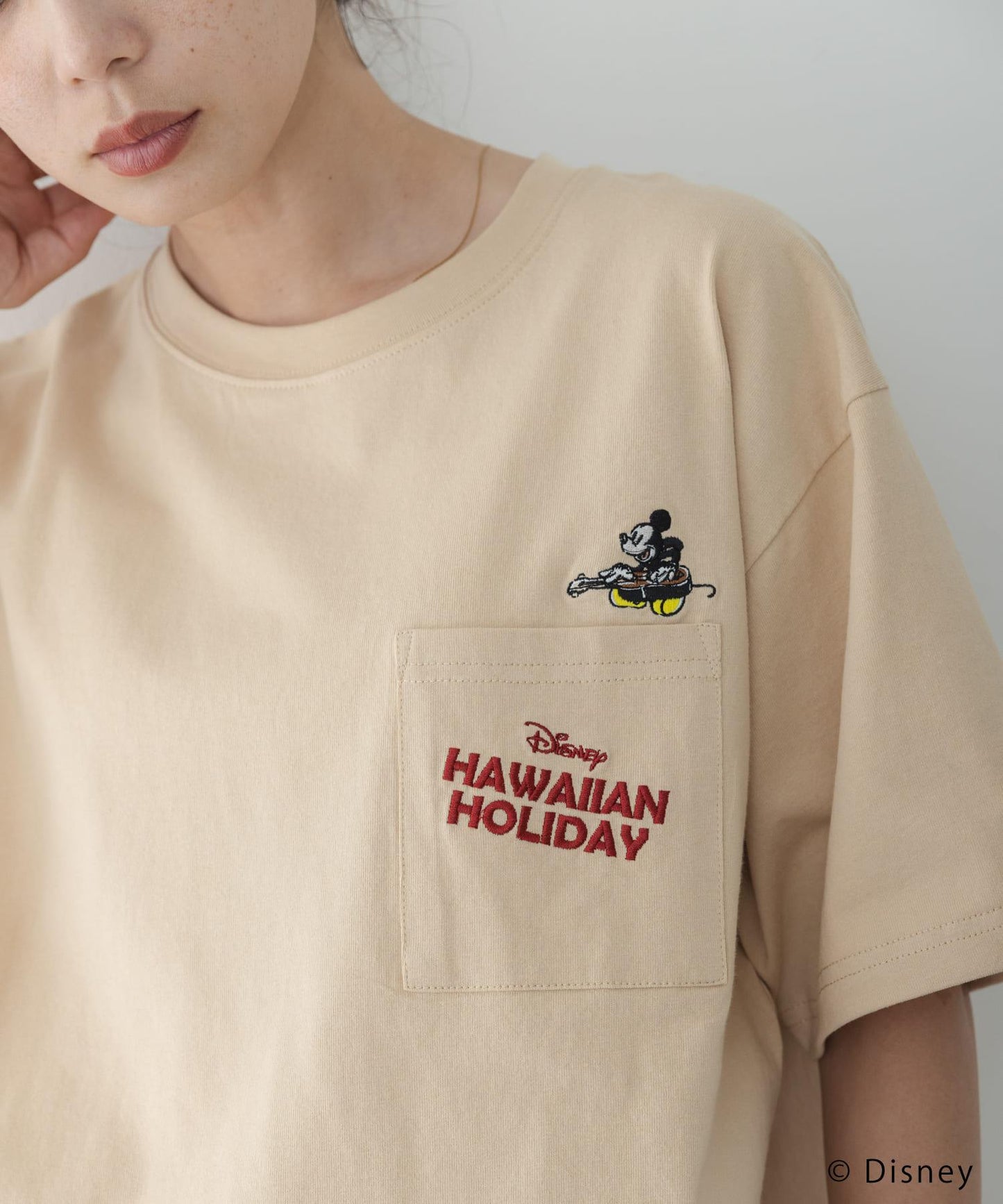 別注/DISNEY/ポケット付きTシャツ