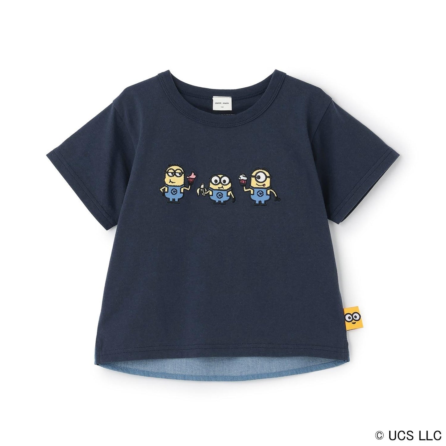 【ミニオン】布帛切り替え半袖Tシャツ
