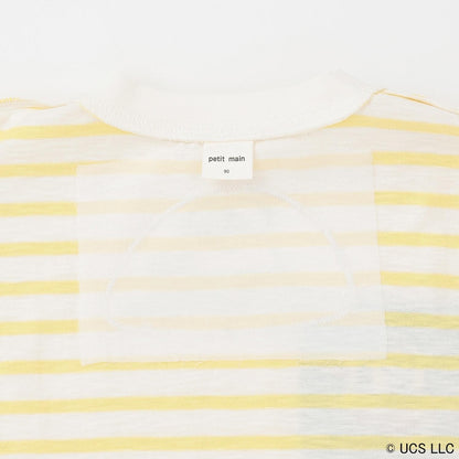 【ミニオン】夏あそびスラブボーダー半袖Tシャツ