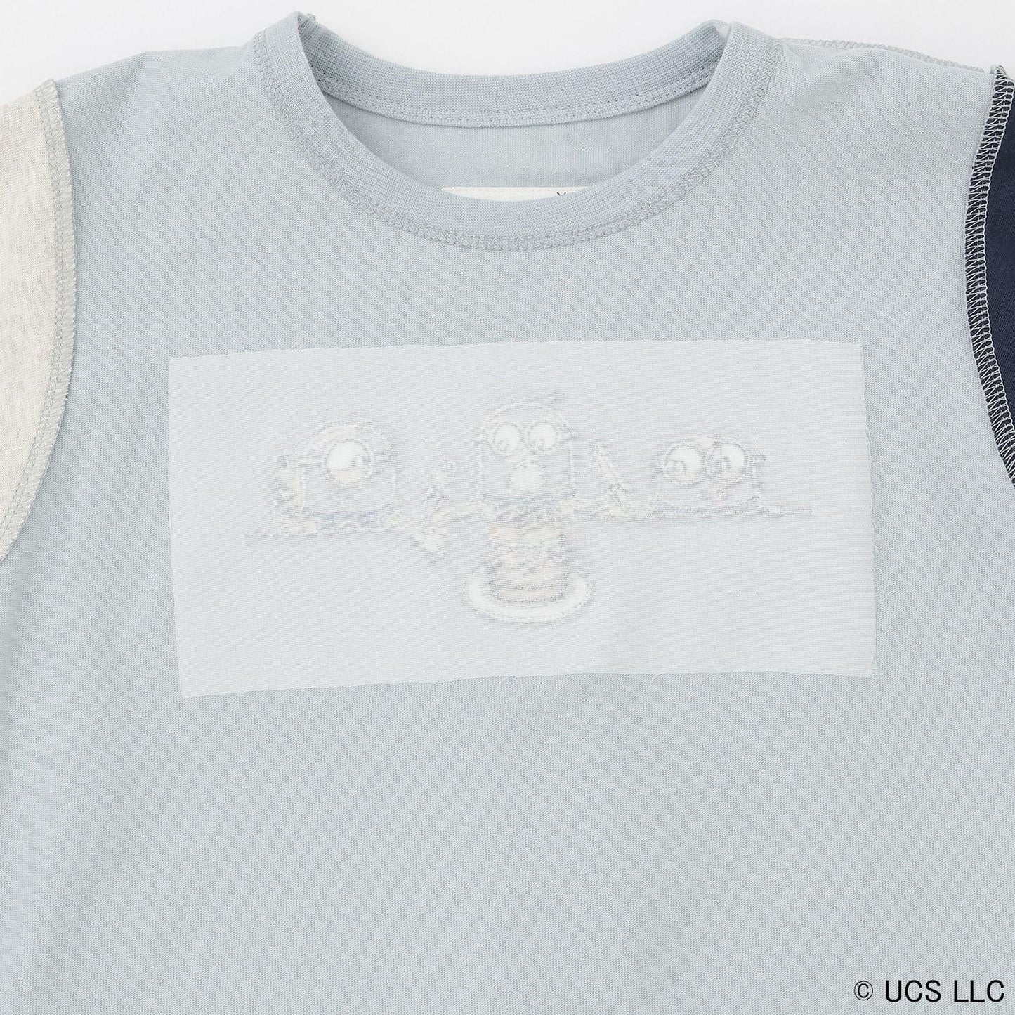 【ミニオン】布帛切り替え半袖Tシャツ