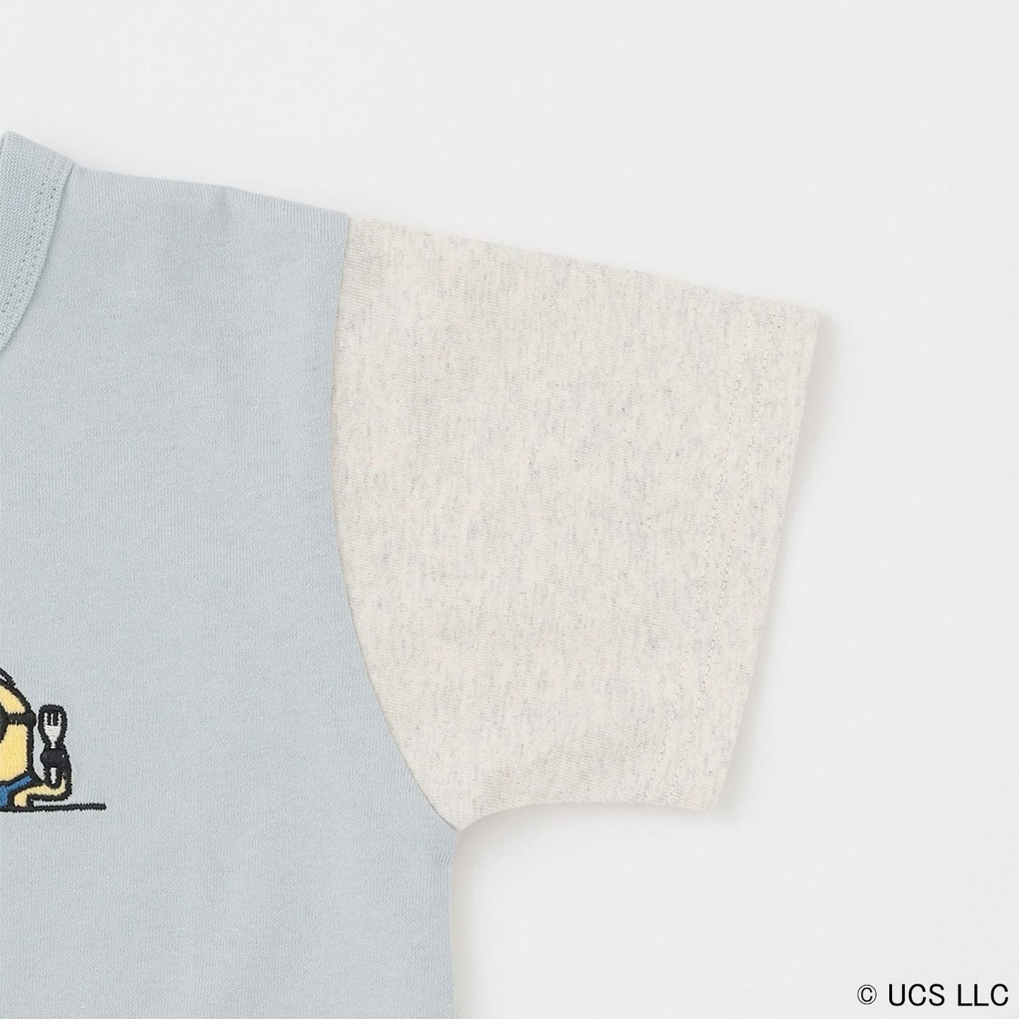 【ミニオン】布帛切り替え半袖Tシャツ