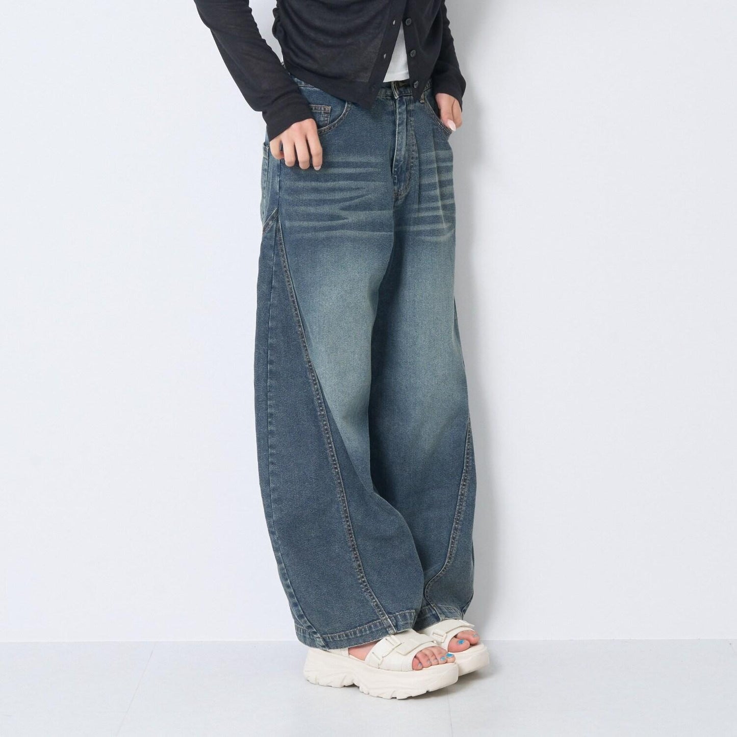 【LTXC/接触冷感】バルーンデニムパンツ