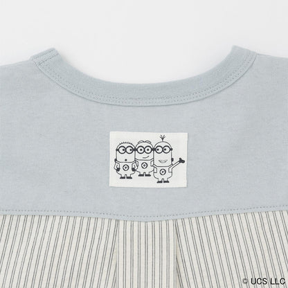 【ミニオン】布帛切り替え半袖Tシャツ