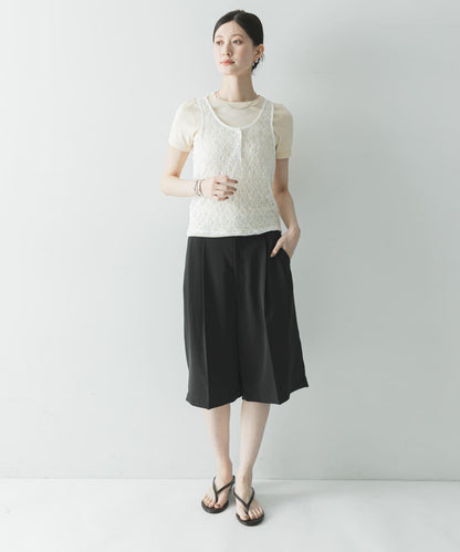 ストレッチレース2WAYタンクトップ