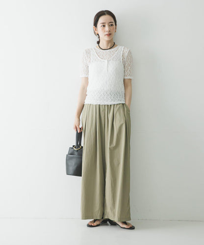 ストレッチレースコンパクトTシャツ