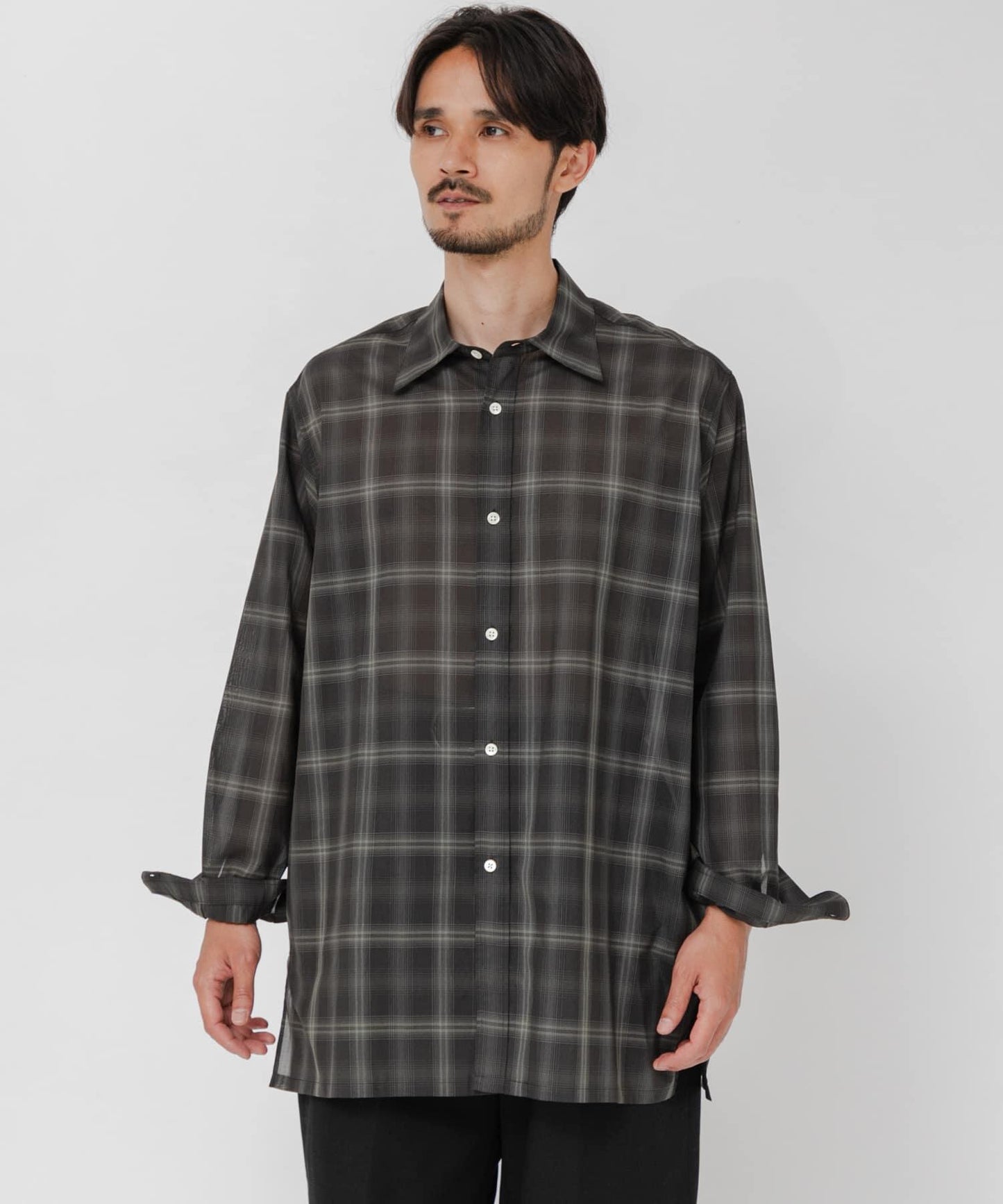 SHEER CH SQUARE CUT SHIRTS