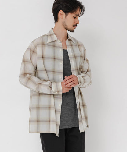 SHEER CH SQUARE CUT SHIRTS