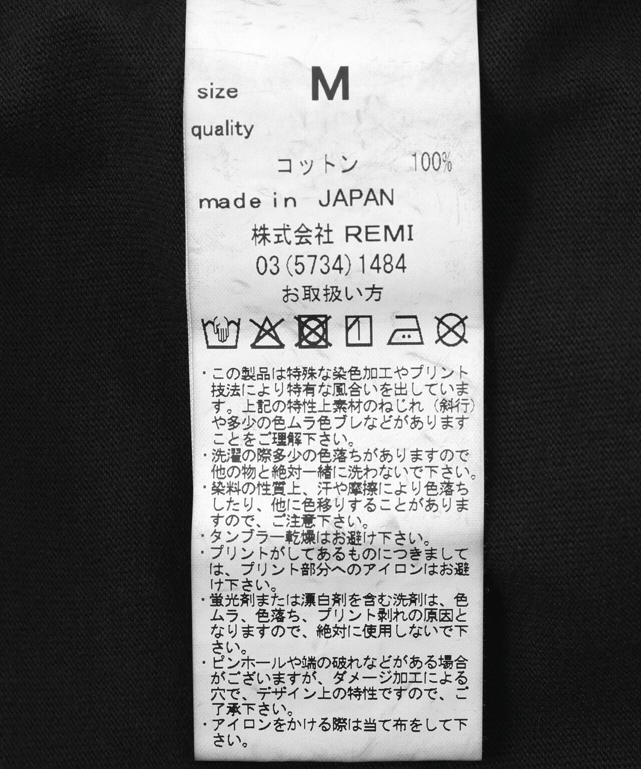 REMI RELIEF(レミレリーフ) 別注20/-天竺BIGサイズTシャツ(FREEDOM)