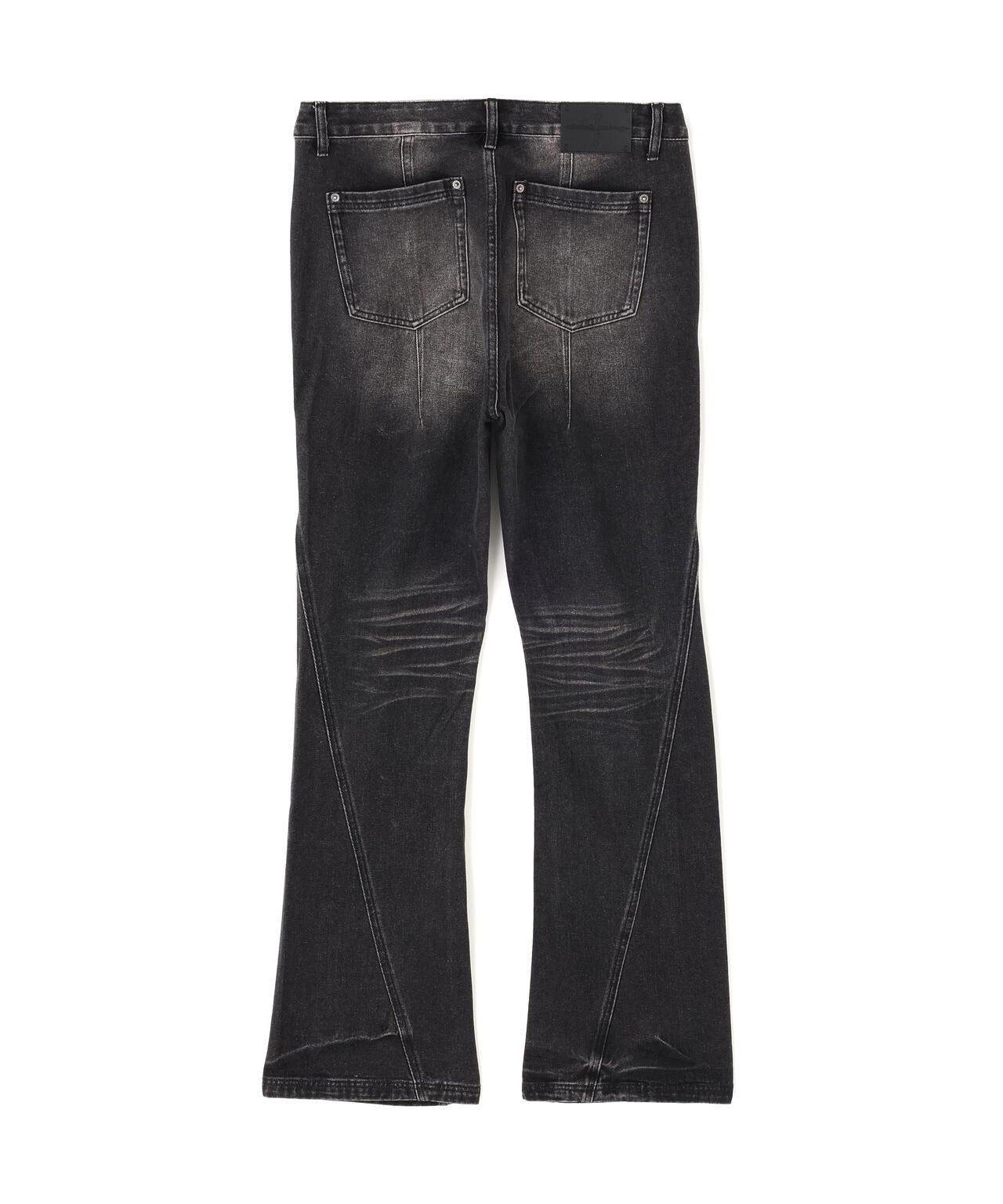 NOT4NERD/ノットフォーナード/Warped Seam Flare Fit Denim Pants