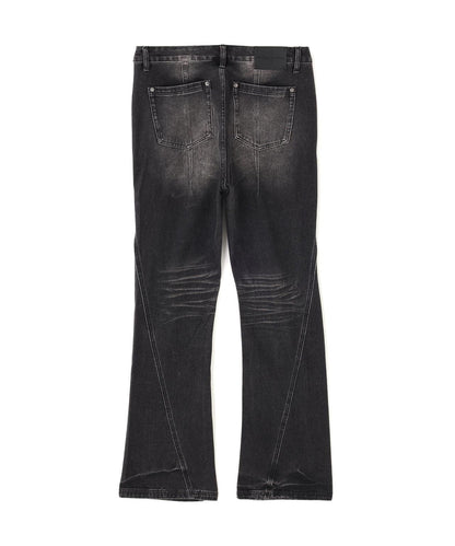 NOT4NERD/ノットフォーナード/Warped Seam Flare Fit Denim Pants