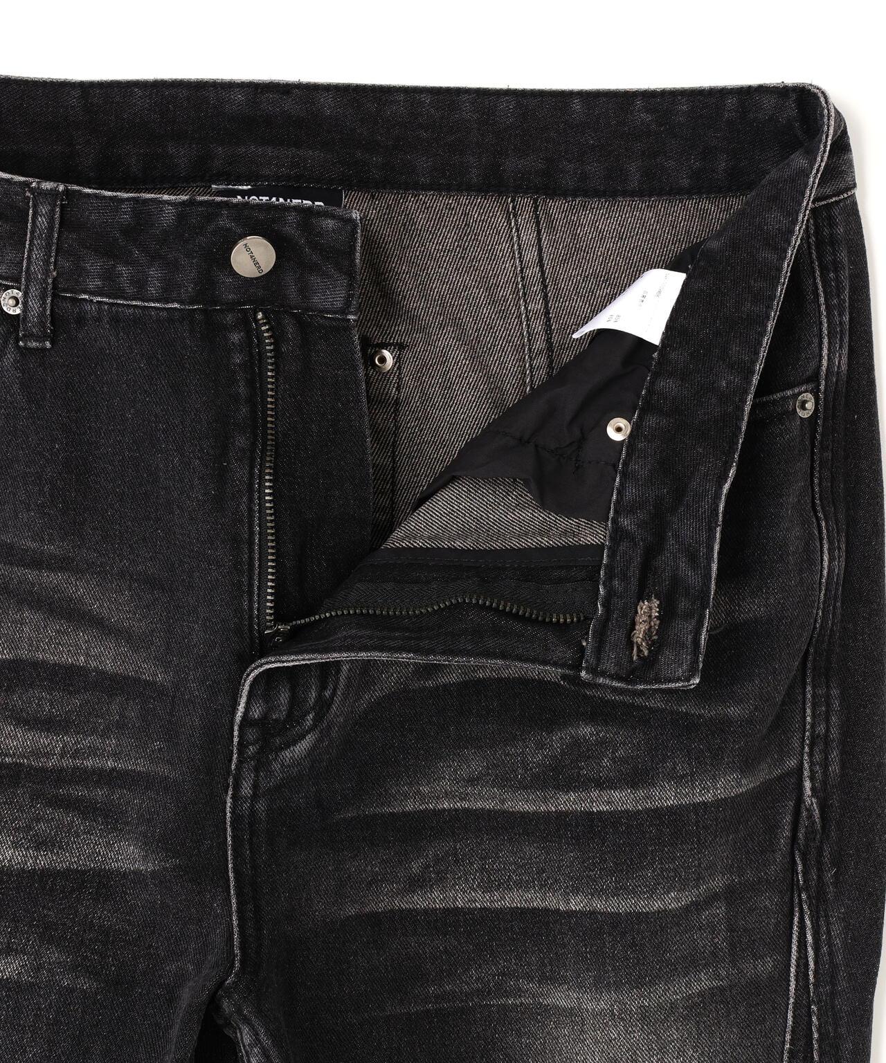 NOT4NERD/ノットフォーナード/Warped Seam Flare Fit Denim Pants