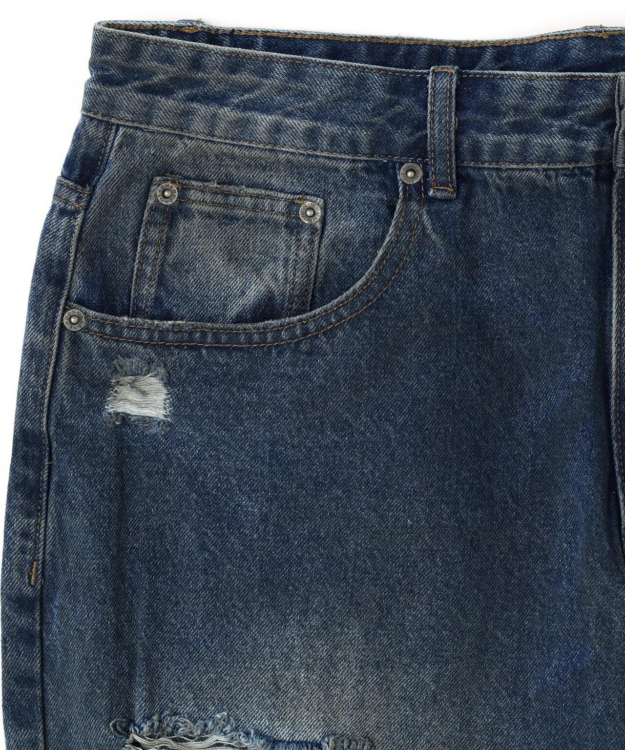 NOT4NERD/ノットフォーナード/Hidden Symbol Distressed Denim Pants