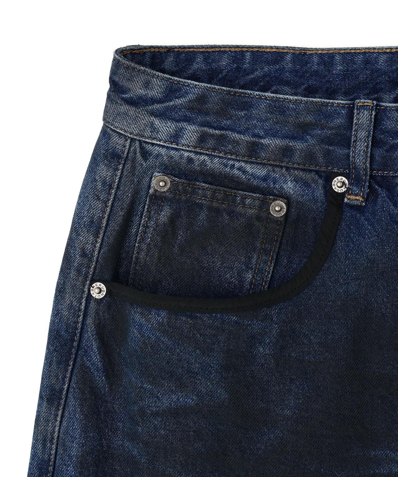NOT4NERD/ノットフォーナード/Dirty Washed Parachute Cargo Denim Pants