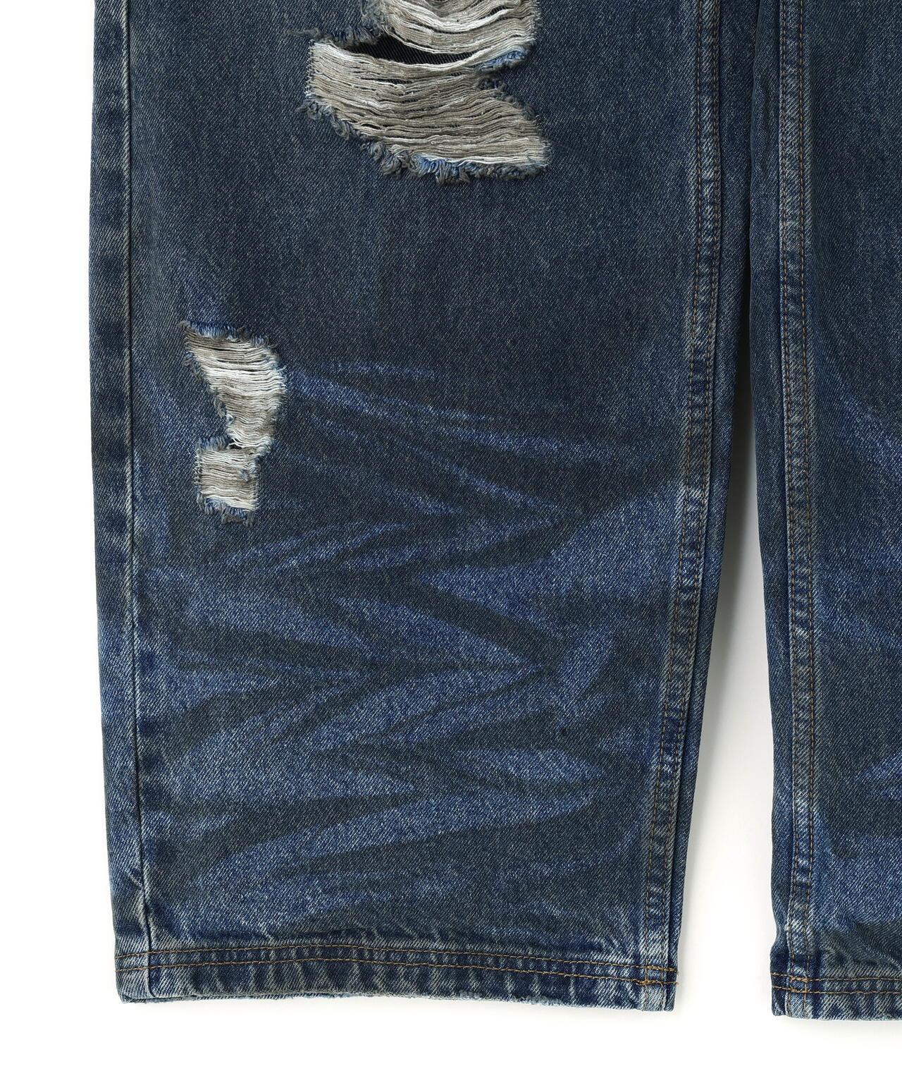 NOT4NERD/ノットフォーナード/Hidden Symbol Distressed Denim Pants
