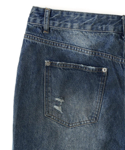NOT4NERD/ノットフォーナード/Hidden Symbol Distressed Denim Pants