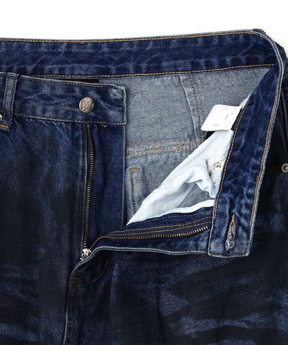 NOT4NERD/ノットフォーナード/Dirty Washed Parachute Cargo Denim Pants