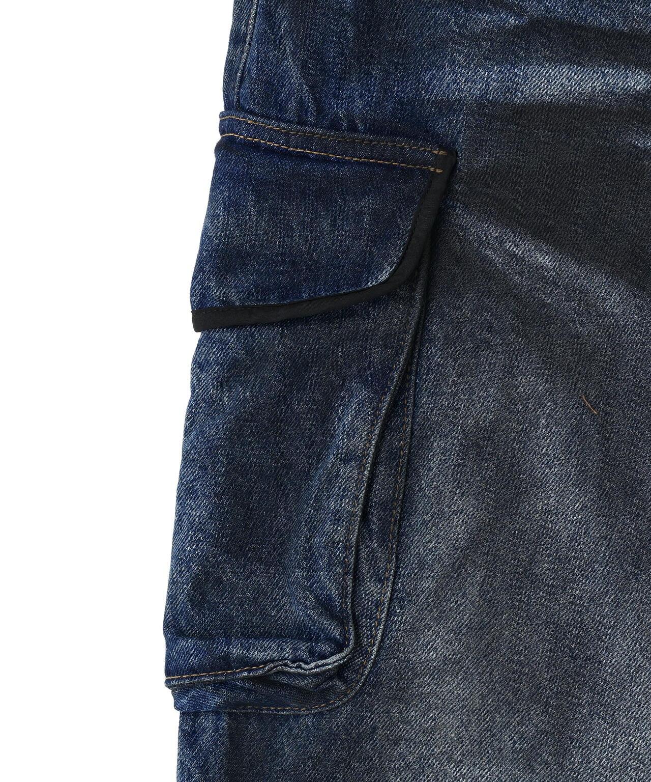 NOT4NERD/ノットフォーナード/Dirty Washed Parachute Cargo Denim Pants