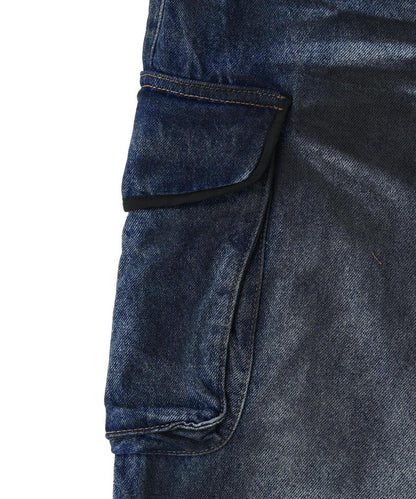 NOT4NERD/ノットフォーナード/Dirty Washed Parachute Cargo Denim Pants