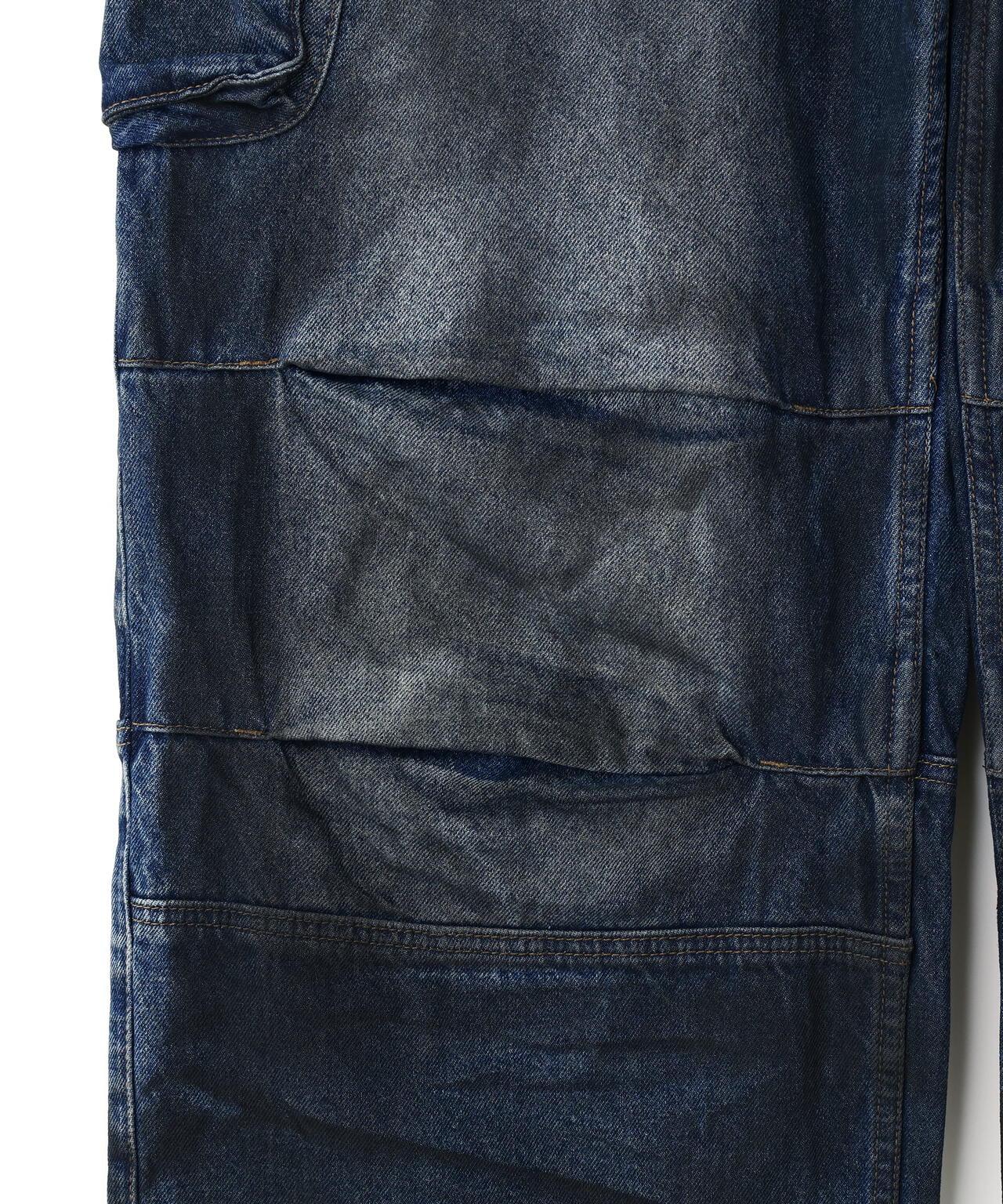 NOT4NERD/ノットフォーナード/Dirty Washed Parachute Cargo Denim Pants