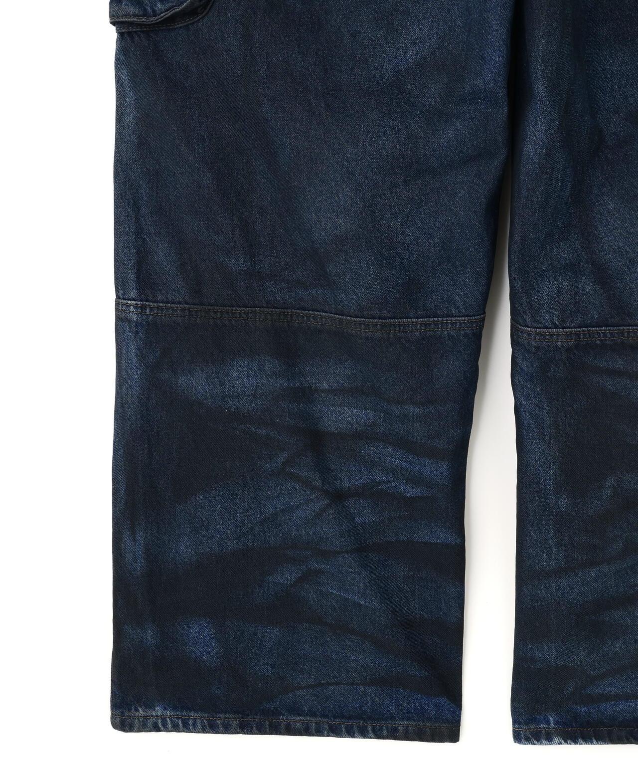 NOT4NERD/ノットフォーナード/Dirty Washed Parachute Cargo Denim Pants