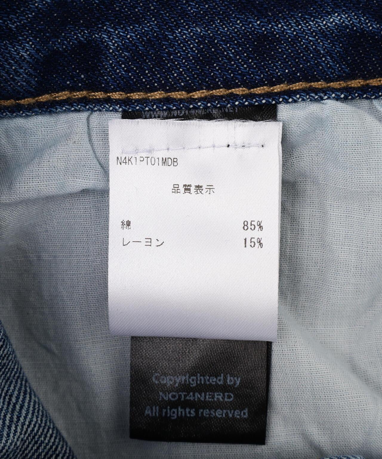 NOT4NERD/ノットフォーナード/Dirty Washed Parachute Cargo Denim Pants