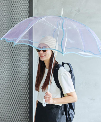 [ビニール傘]ウェービーアンブレラ 雨傘 長傘