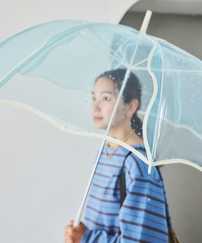 [ビニール傘]ウェービーアンブレラ 雨傘 長傘