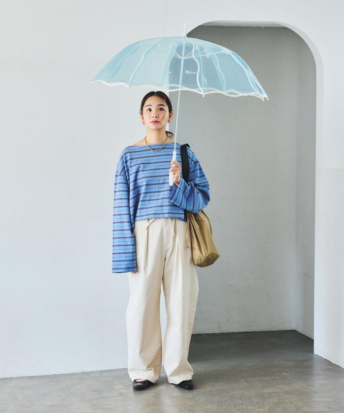 [ビニール傘]ウェービーアンブレラ 雨傘 長傘
