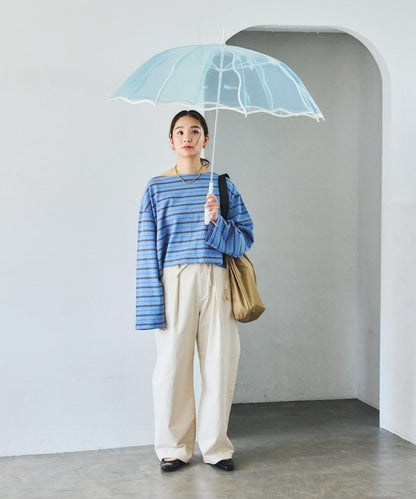 [ビニール傘]ウェービーアンブレラ 雨傘 長傘
