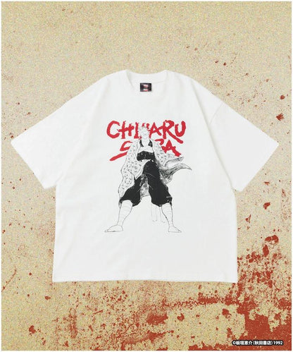 刃牙 「不屈/柴千春」 プリント クルーネック Tシャツ