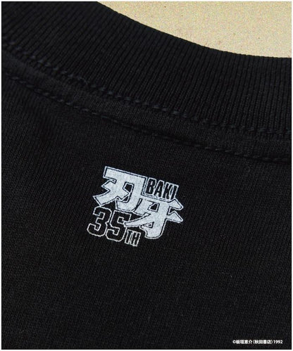 刃牙 「不屈/柴千春」 プリント クルーネック Tシャツ