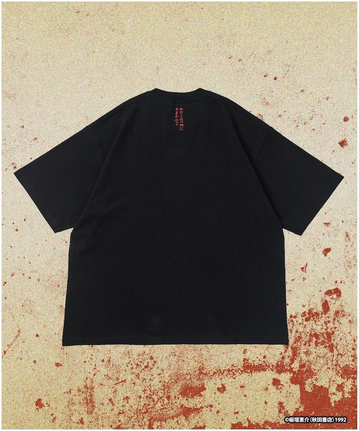 刃牙 「拳勇/烈海王」 プリント クルーネック Tシャツ